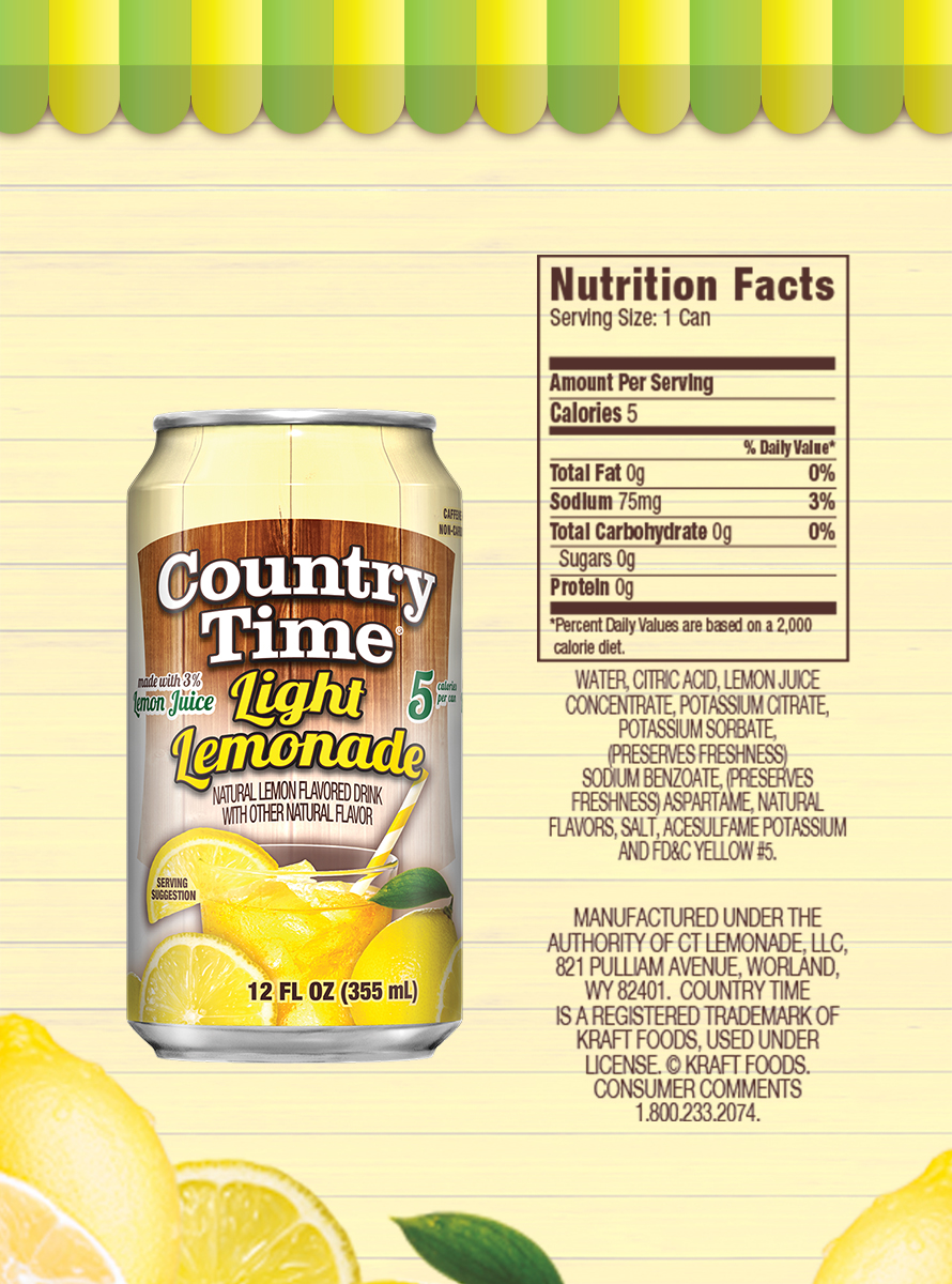 Light Lemonade Country Time Lemonade